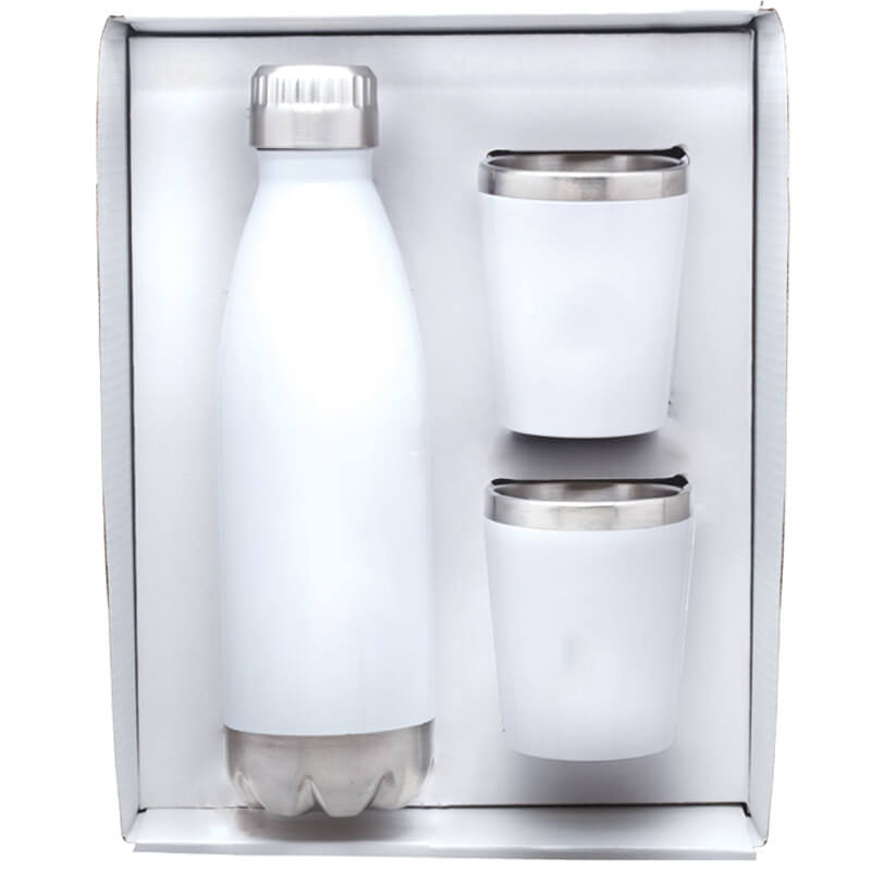 Stainless Steel Bottle & Tumblers Gift Set