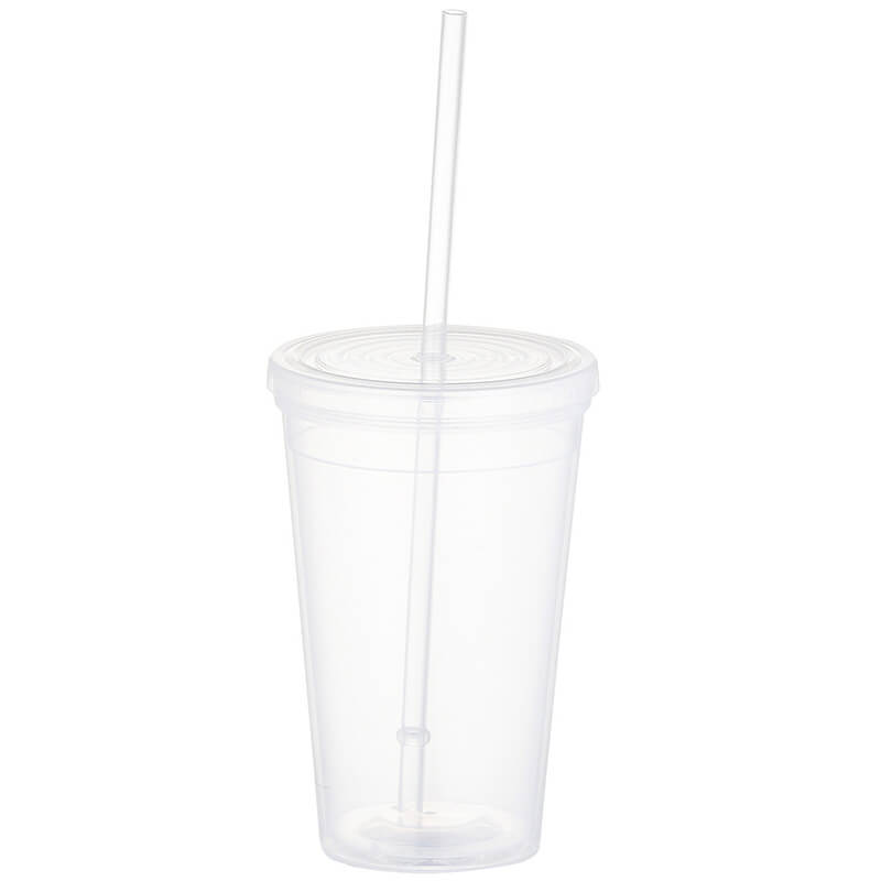 Iceberg 16oz. Double-wall Tumbler With Straw