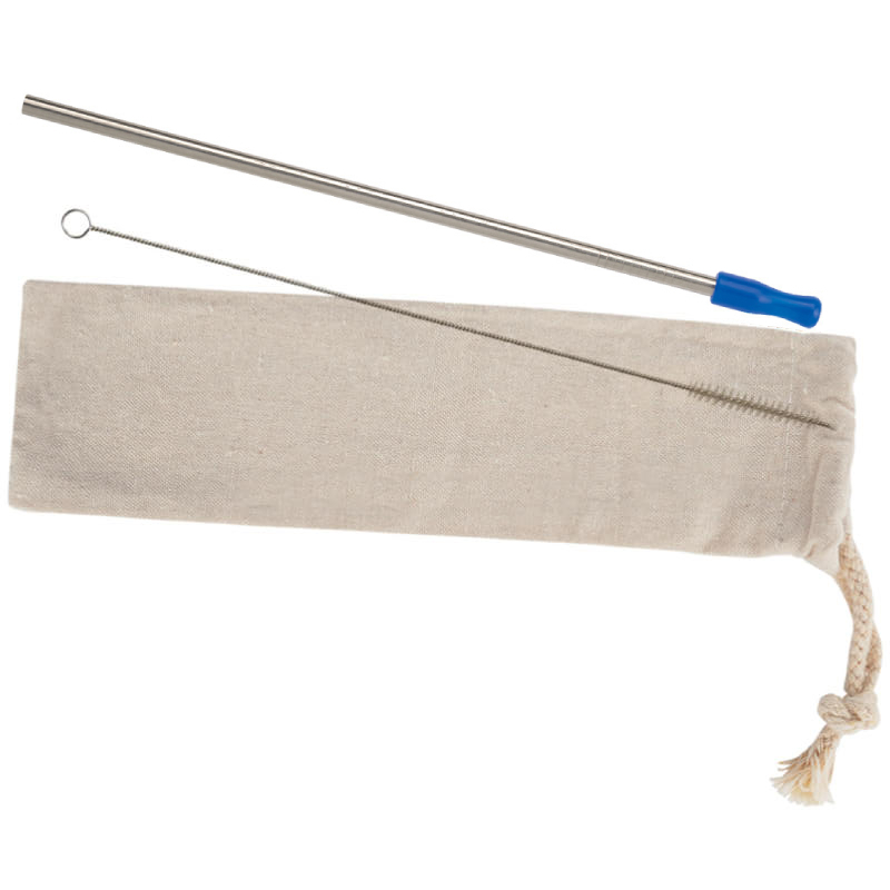 Stainless Straw Kit With Cotton Pouch