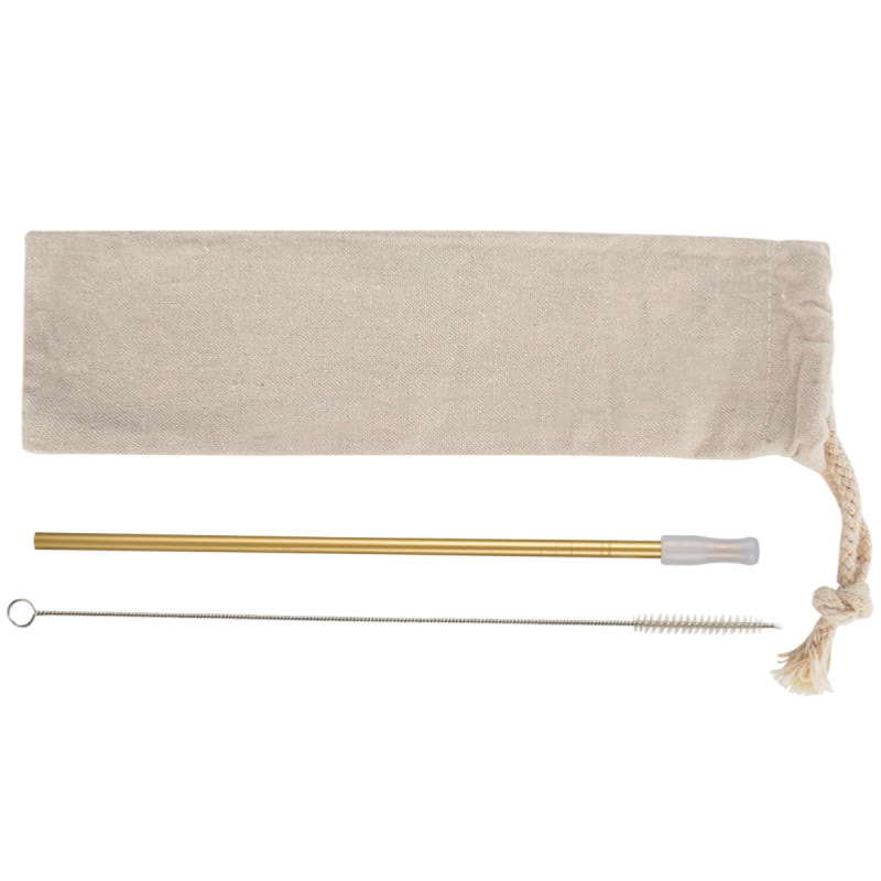 Park Avenue Stainless Straw Kit With Cotton Pouch