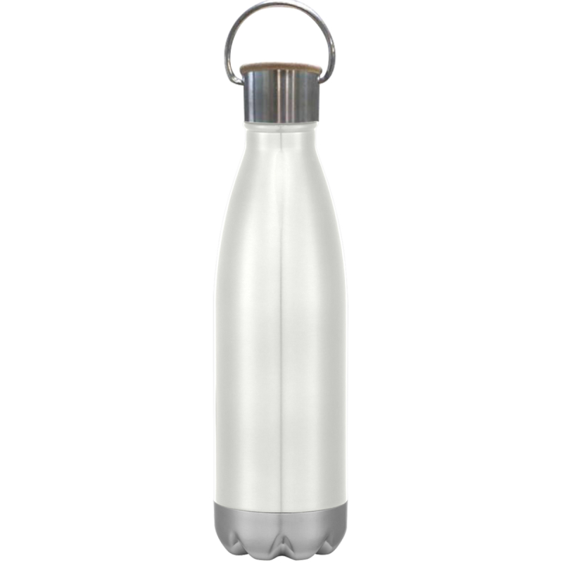 16 oz. Swiggy Stainless Steel Bottle With Bamboo Lid