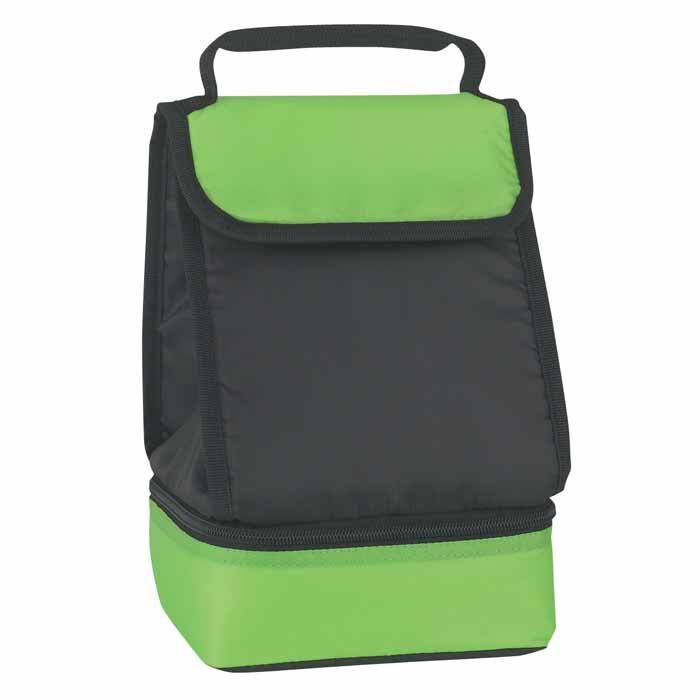 Logo Dual Compartment Lunch Bag