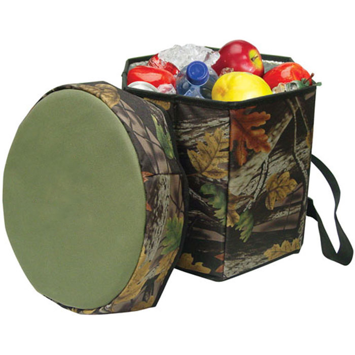 Personal Camo Folding Portable Game Cooler Seat