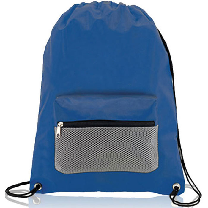 Promotional Cinch Backpack With Front Pocket