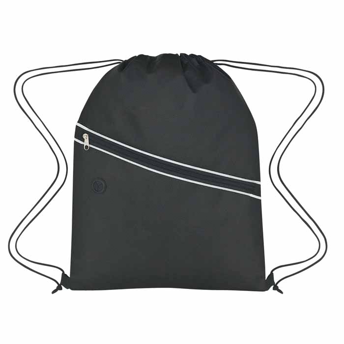 Customizable Non-Woven Two-Tone Drawstring Bag