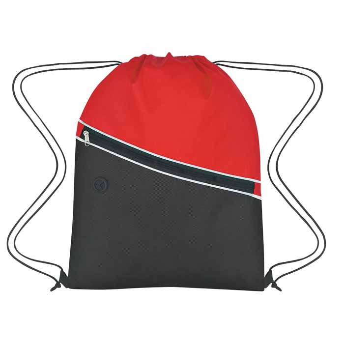 Customizable Non-Woven Two-Tone Drawstring Bag