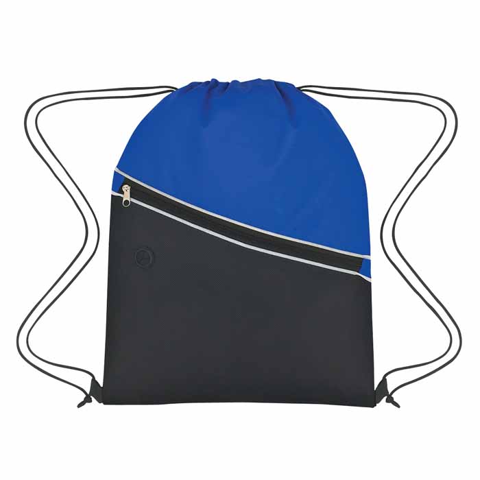 Customizable Non-Woven Two-Tone Drawstring Bag