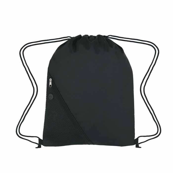 Custom Zipper Drawstring Bag