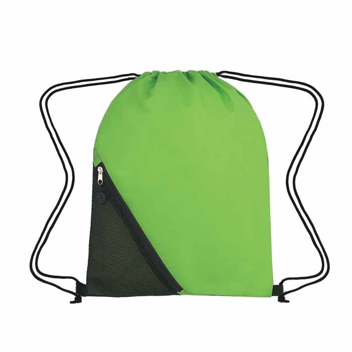 Custom Zipper Drawstring Bag