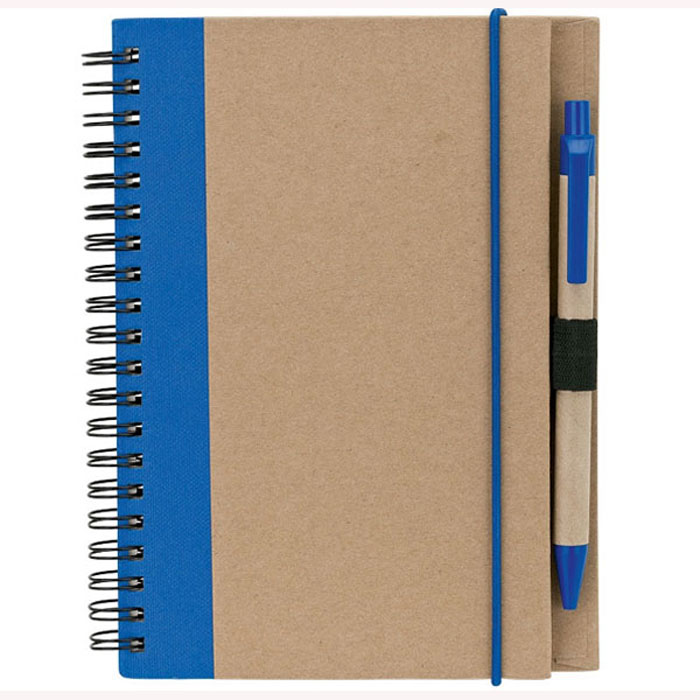 Printable Recycled Notebook with Pen