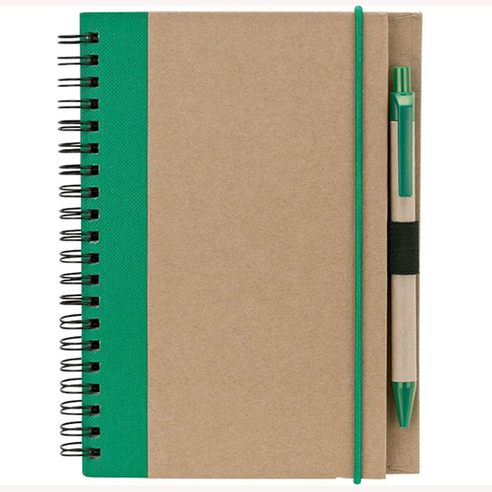 Printable Recycled Notebook with Pen