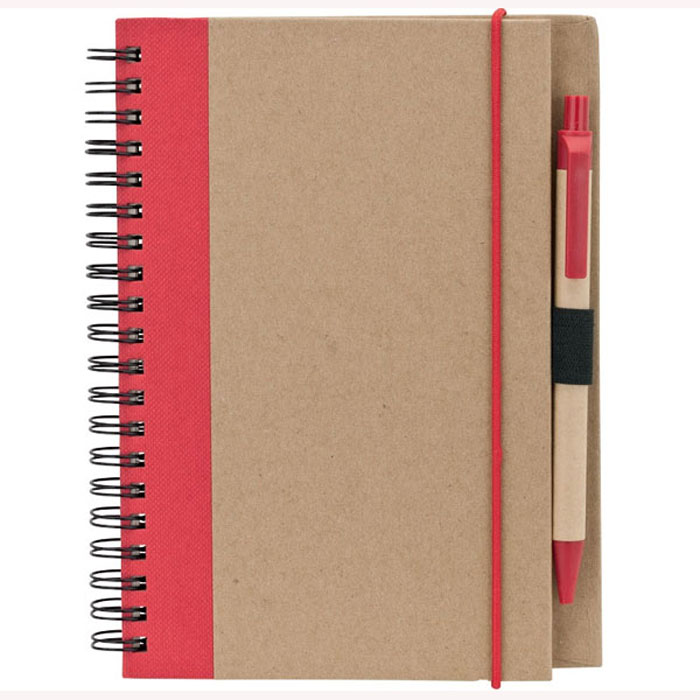 Printable Recycled Notebook with Pen