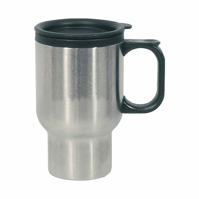 Stainless Steel Travel Mug with Sip-Thru Lid