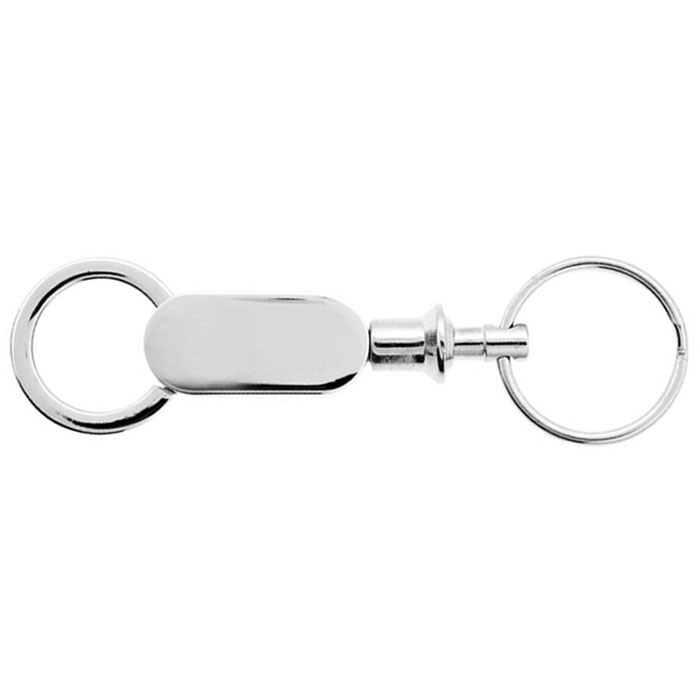 Imprinted Ellisse Key Chain