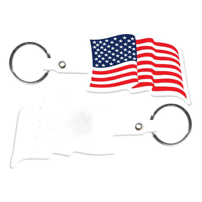 Customizable U.S. Flag Flexible Key-Tag