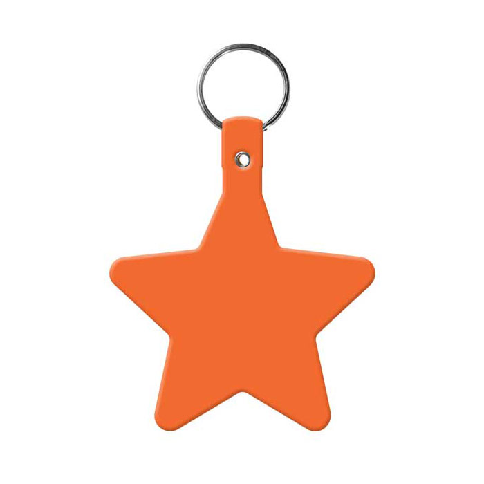 Imprintable Star Flexible Key-Tag