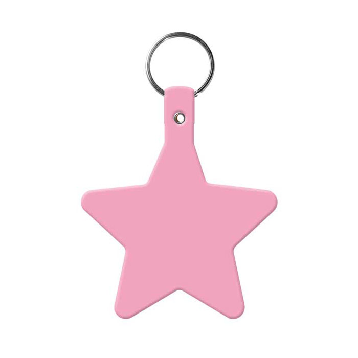 Imprintable Star Flexible Key-Tag