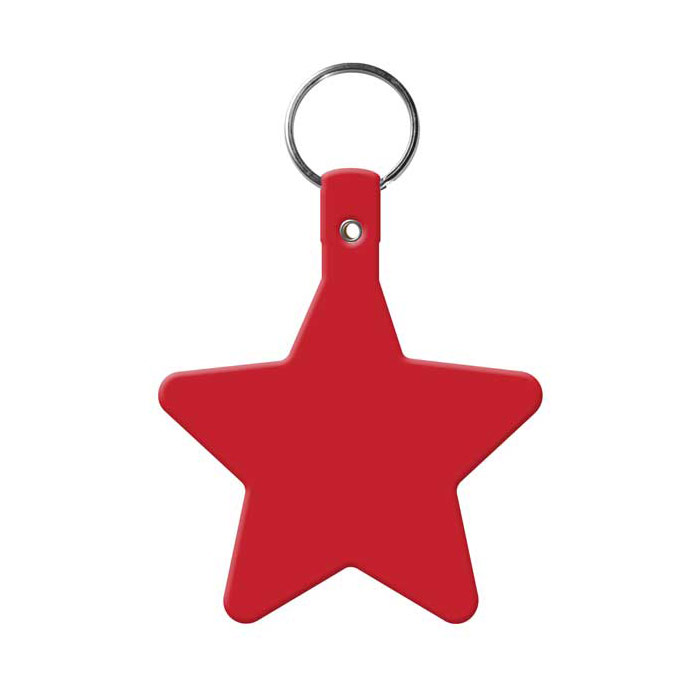 Imprintable Star Flexible Key-Tag