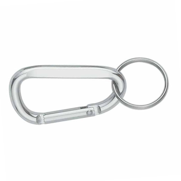 Monogrammed 6mm Carabiner With Split Ring