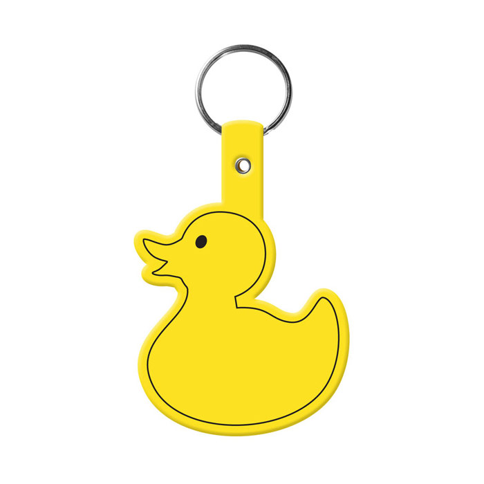 Printed Duckie Flexible Key-Tag