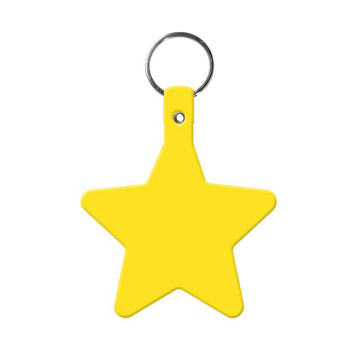 Imprintable Star Flexible Key-Tag