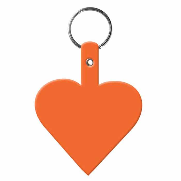 Promotional Heart Flexible Key-Tag