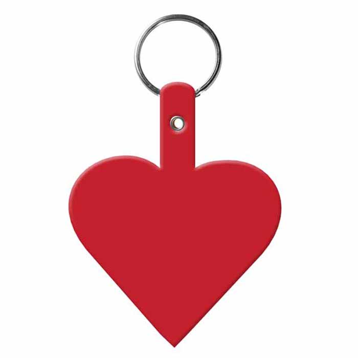 Promotional Heart Flexible Key-Tag