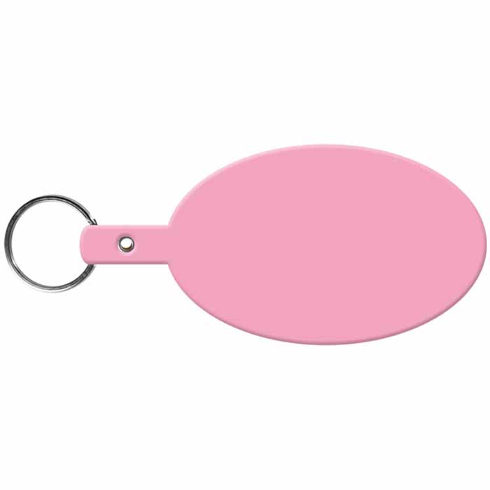 Personalized Large Oval Flexible Key-Tag