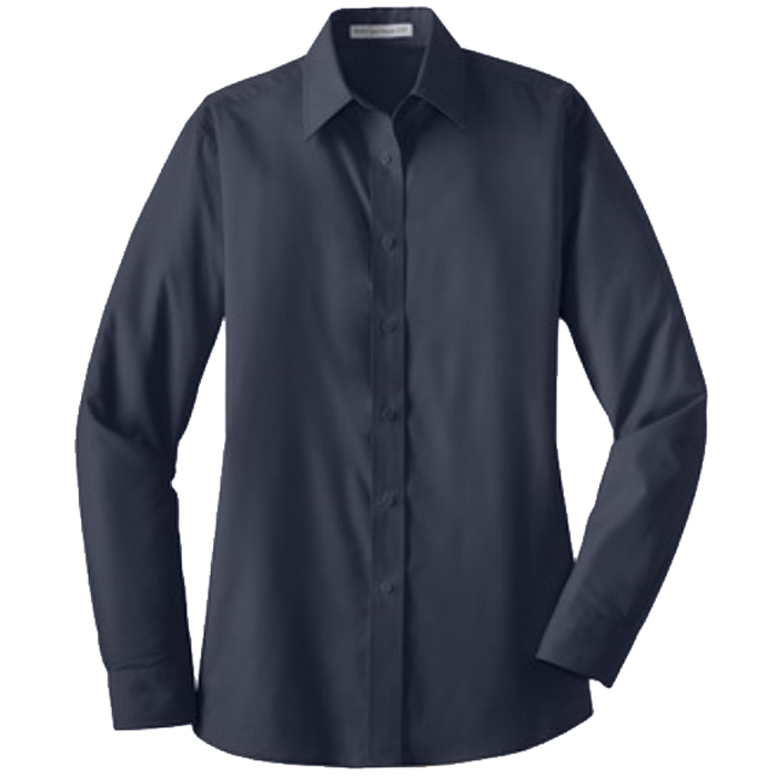 Port Authority Ladies' Long Sleeve Poplin Shirt