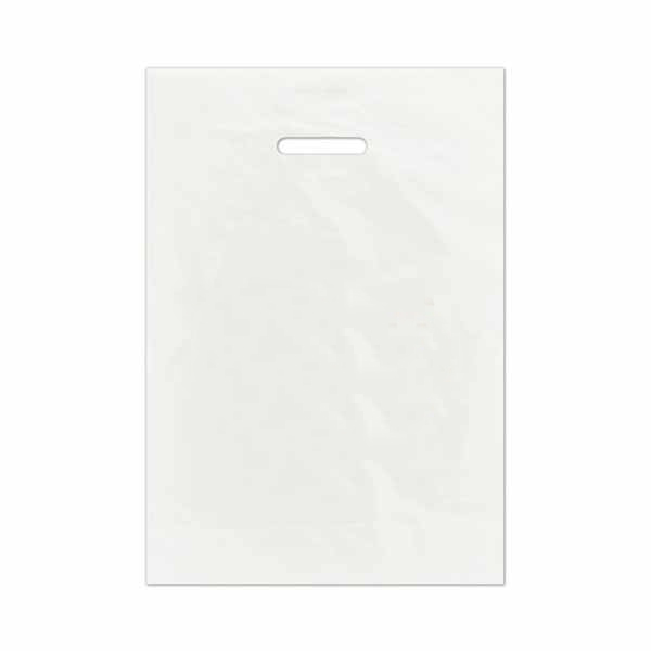 Logo Frosted Die Cut Merchandise Bags