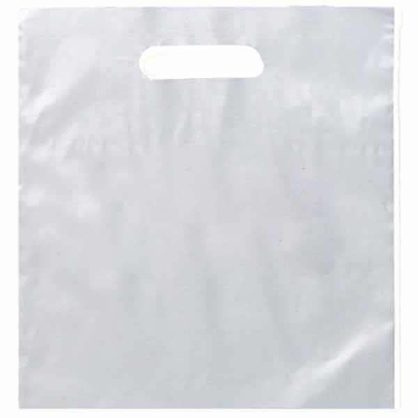 9 x 12 Frosted Die Cut Plastic Bags