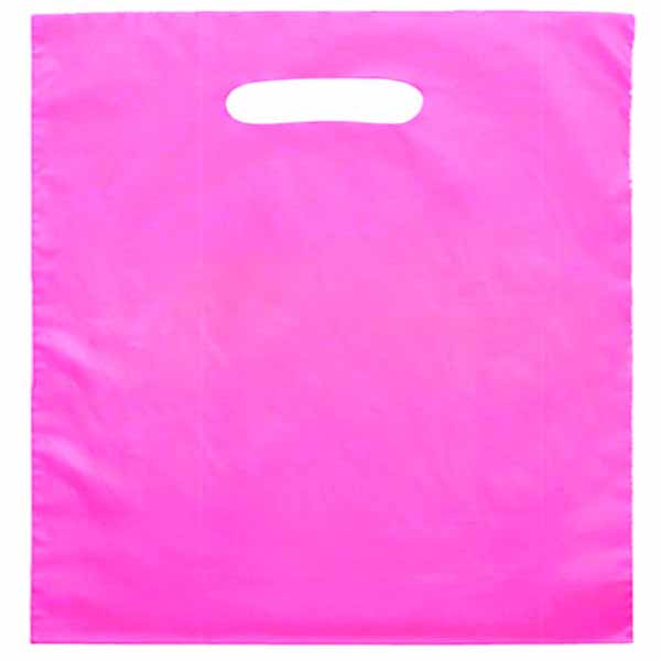 9 x 12 Frosted Die Cut Plastic Bags