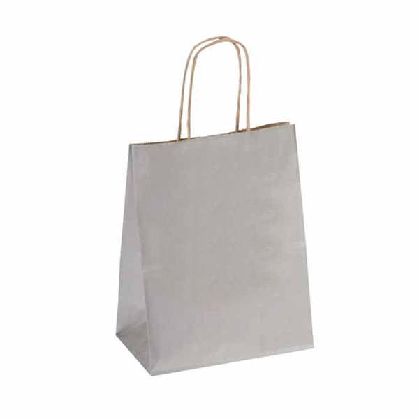 Imprinted Precious Metals Kraft Shopping Bags