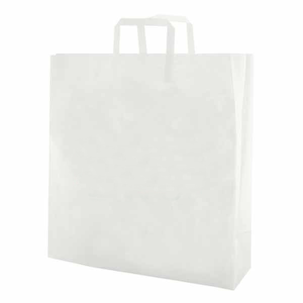 Personal Frosted Tri-fold Handle Shopping Bags