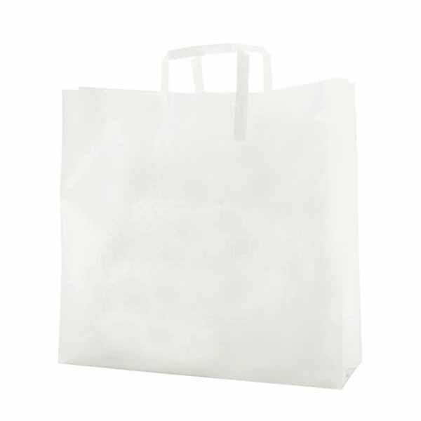 Custom Frosted Tri-fold Handle Shopping Bags