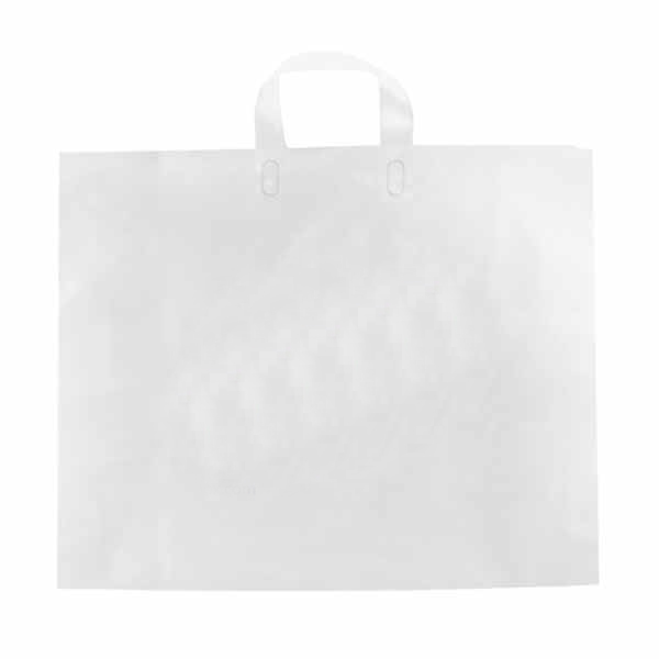 Imprintable Frosted Soft Loop Handle Bags