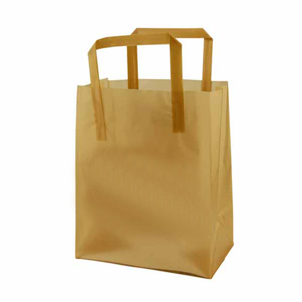 Printable Frosted Tri-fold Handle Shopping Bags