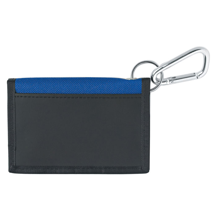 Printed Velcro Wallet With Carabiner