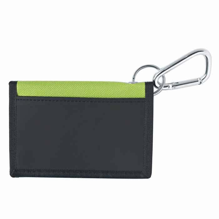 Printed Velcro Wallet With Carabiner