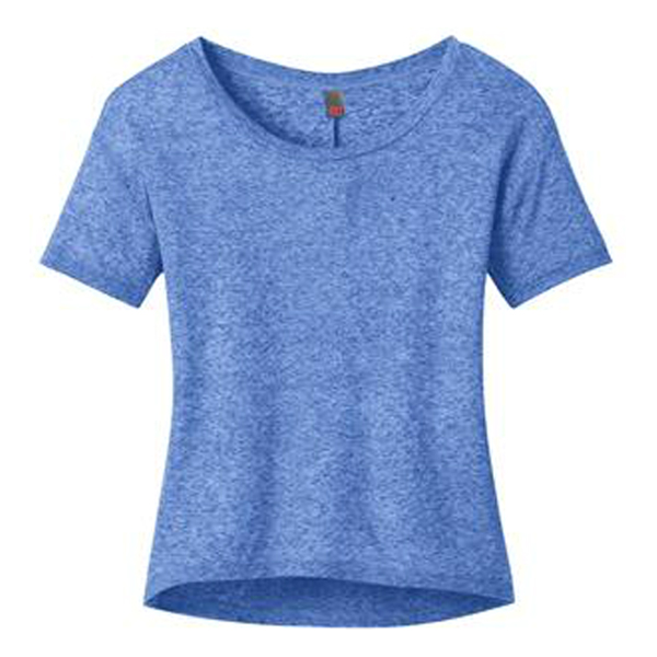 District Juniors Microburn Wide Neck Hi/Lo Tee