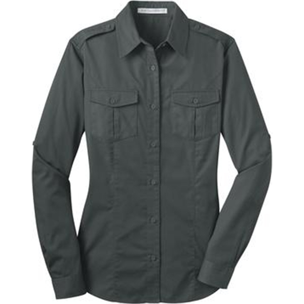 Port Authority - Ladies Stain Roll Sleeve Shirt