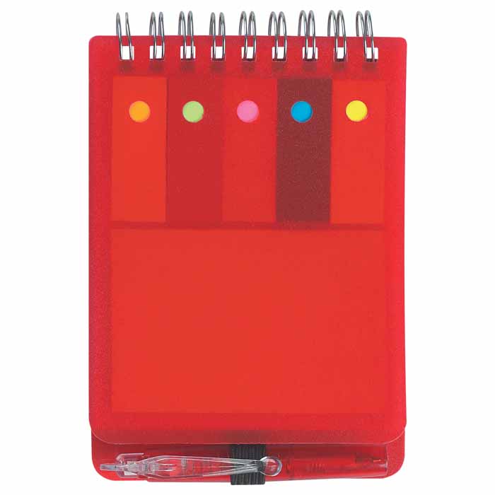 Spiral Jotter With Sticky Notes, Flags & Pen