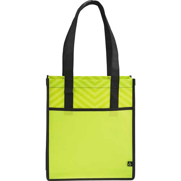 Promo Printed PolyPro Chevron Shopper Tote