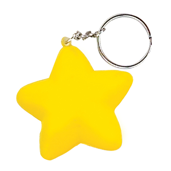 Custom Star Stress Reliever Key Chain