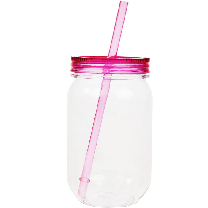 24 oz. Acrylic Mason Jar