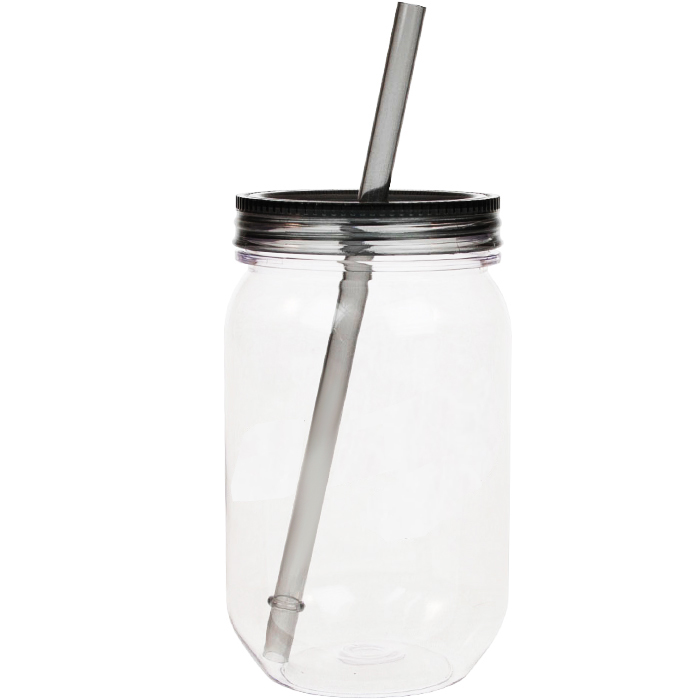 24 oz. Acrylic Mason Jar