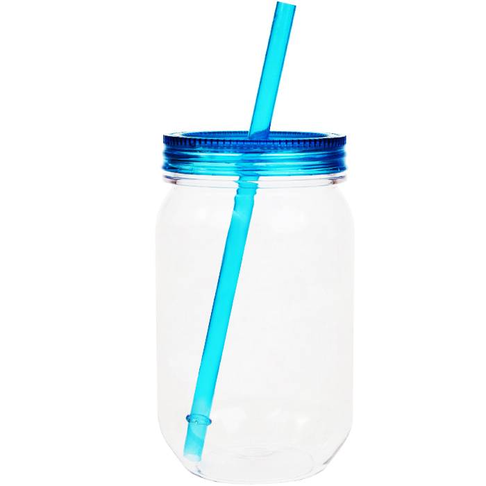 24 oz. Acrylic Mason Jar