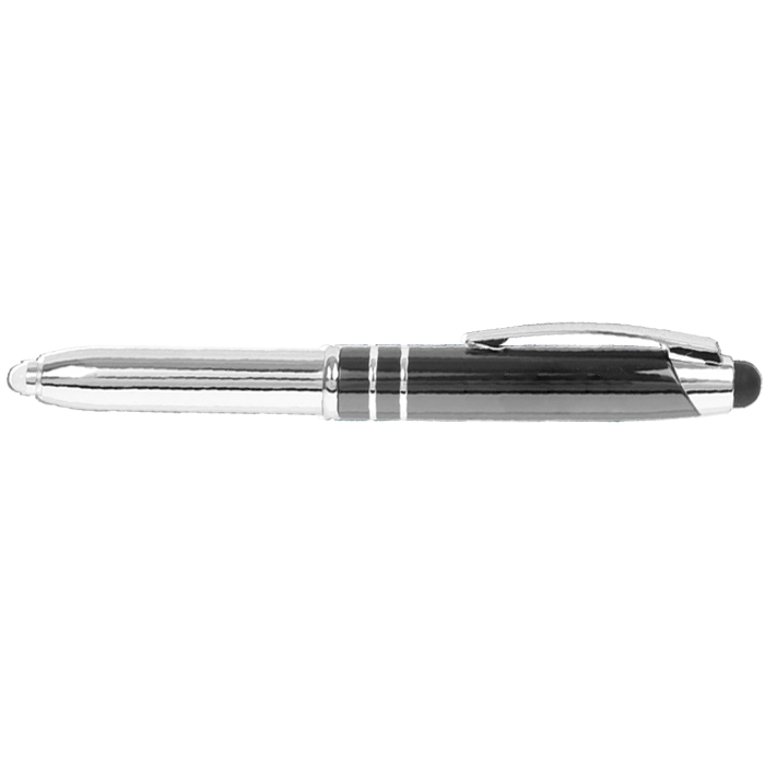 3-in-1 Stylus Pen With Flashlight, Stylus And Ballpoint Pen