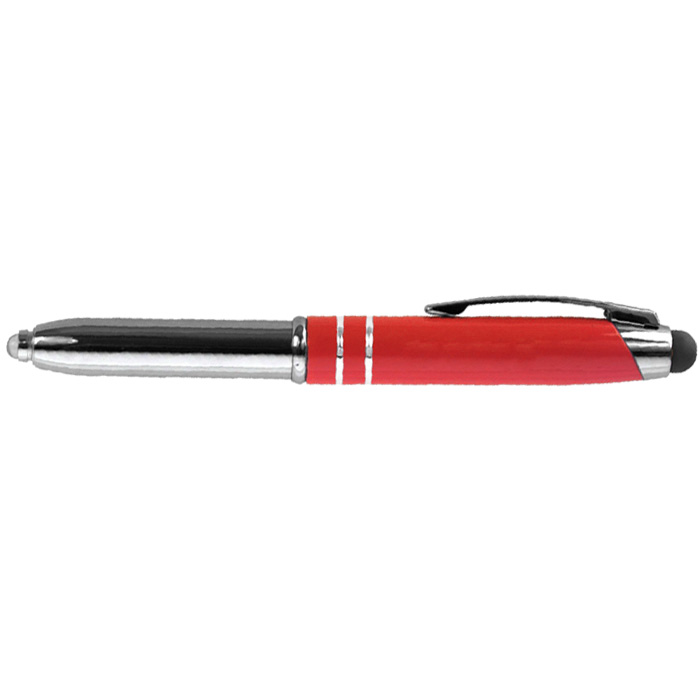 3-in-1 Stylus Pen With Flashlight, Stylus And Ballpoint Pen