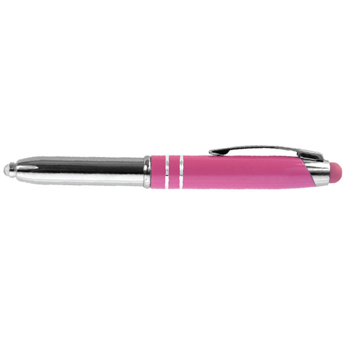 3-in-1 Stylus Pen With Flashlight, Stylus And Ballpoint Pen